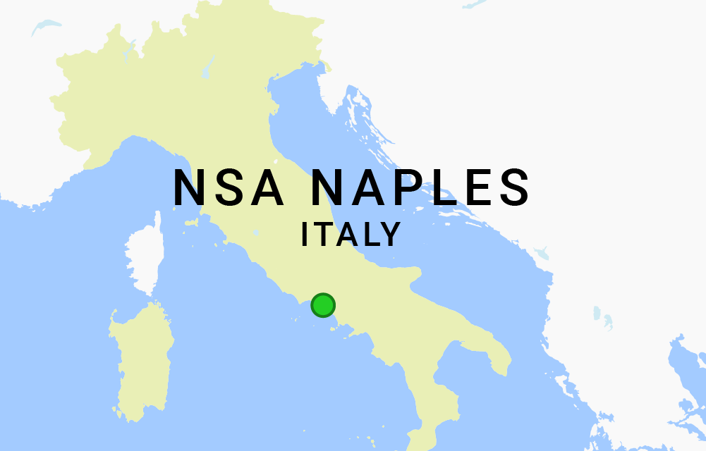 NSA Naples, Italy map location